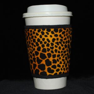 Leopard print on gold