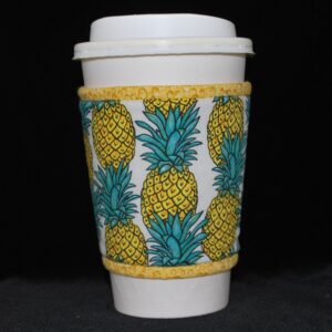 Pineapples on white